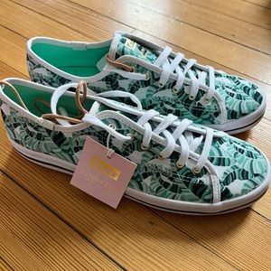 NWT Keds x Sunnylife leaf print tennis shoes 💚 size 9